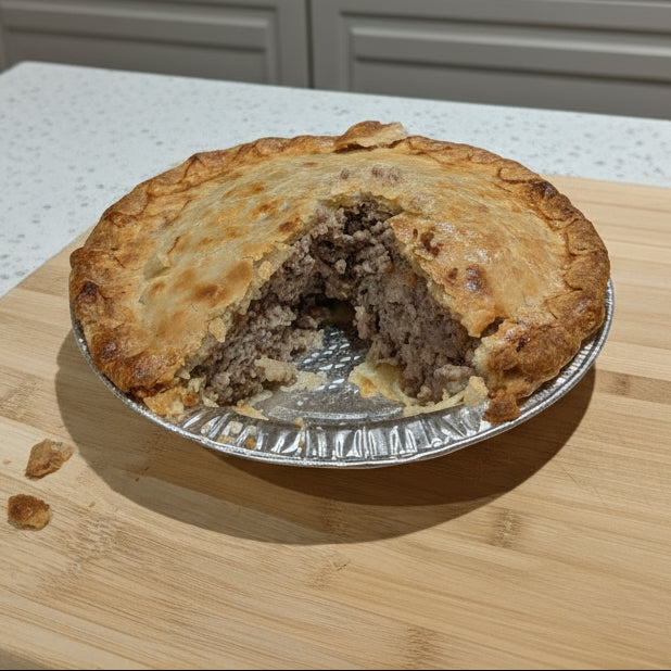 Pâté à la viande du menu des fêtes de chez La Bine à Mascouche