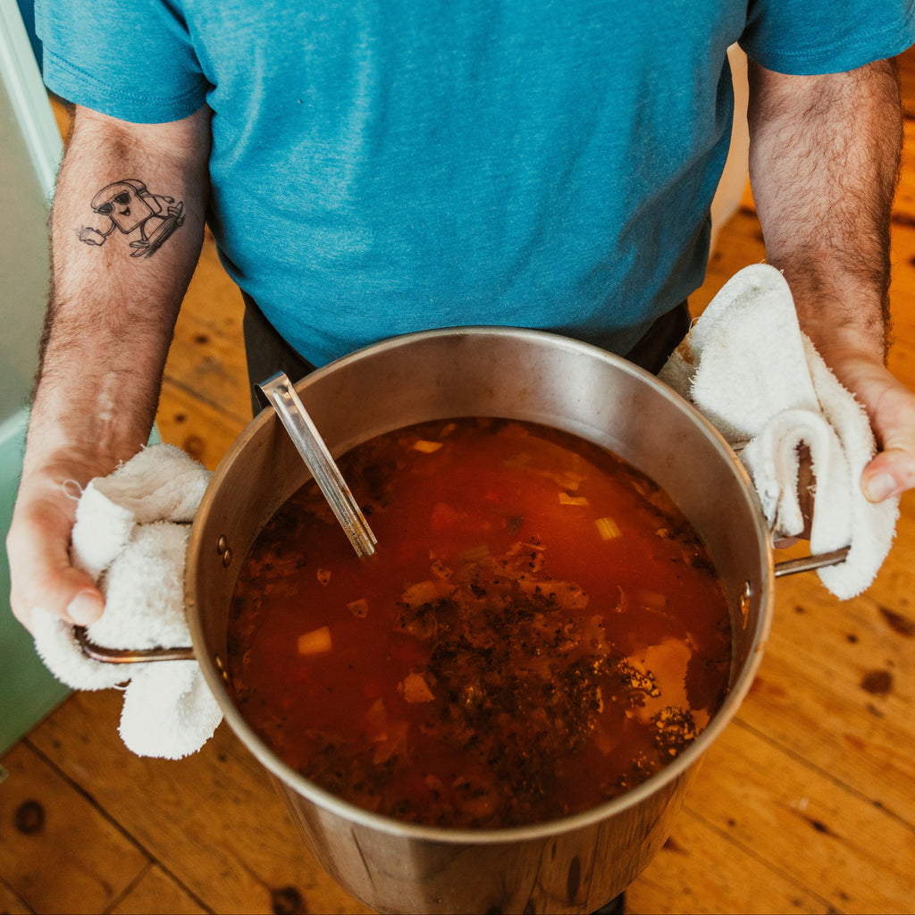 Notre délicieuse sauce à spag maison de chez La Bine pour vos soupers sans tracas