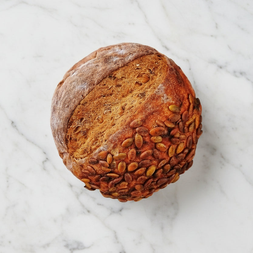 Pain à la courge, épices cajun et miel