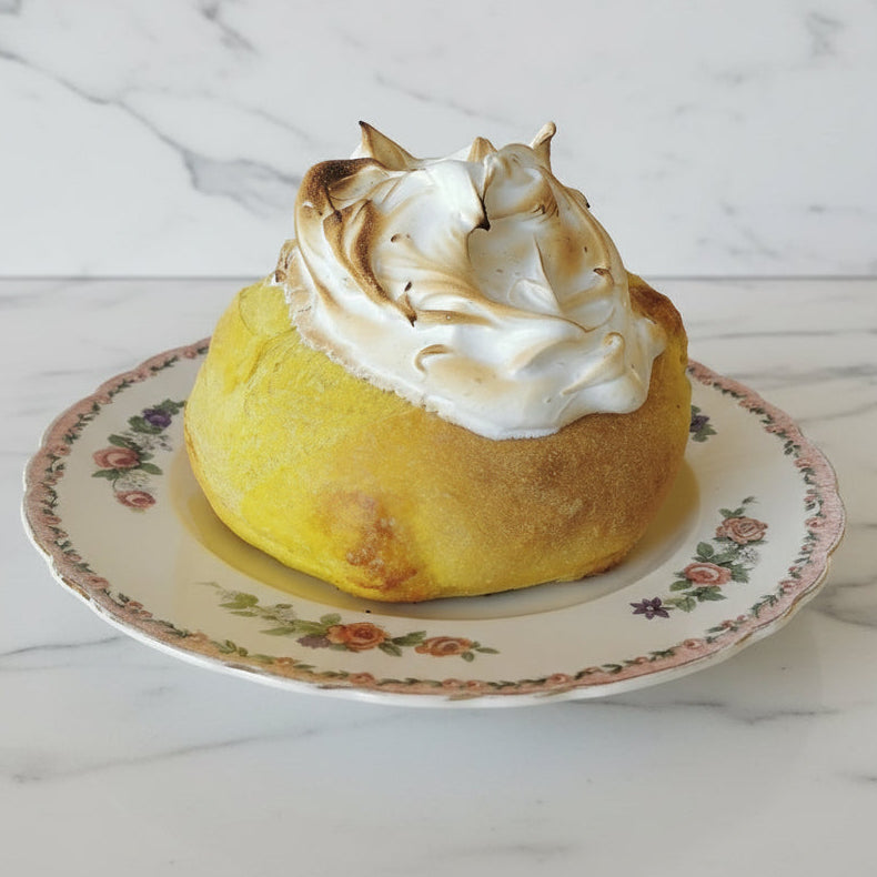 Pain tarte au citron avec meringue 